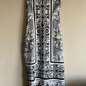 Express strapless midi dress